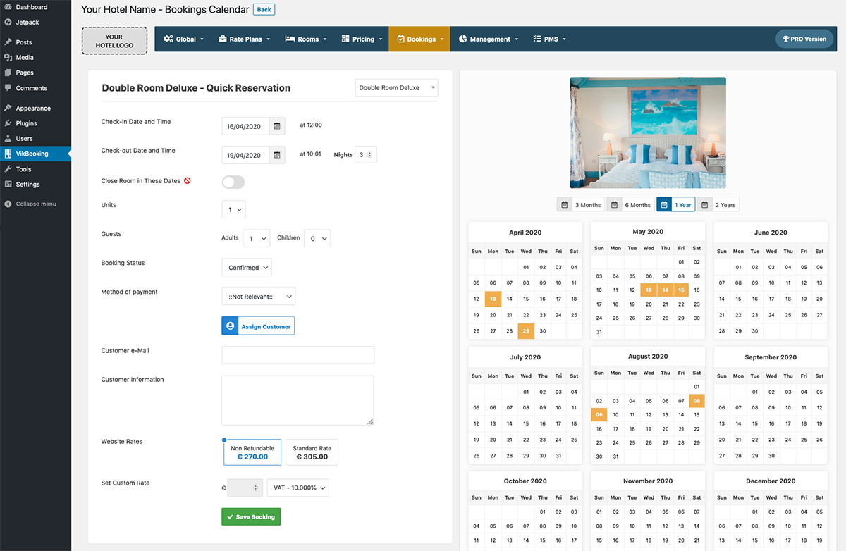 Easy-to-use administration panel